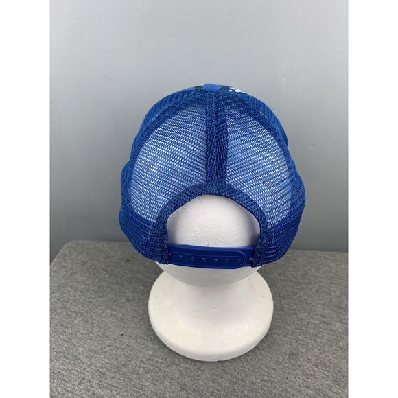 Bud‎ Light Unisex Blue All Over Print Mesh Trucker Hat - Snap Back Vintage - Picture 3 of 5